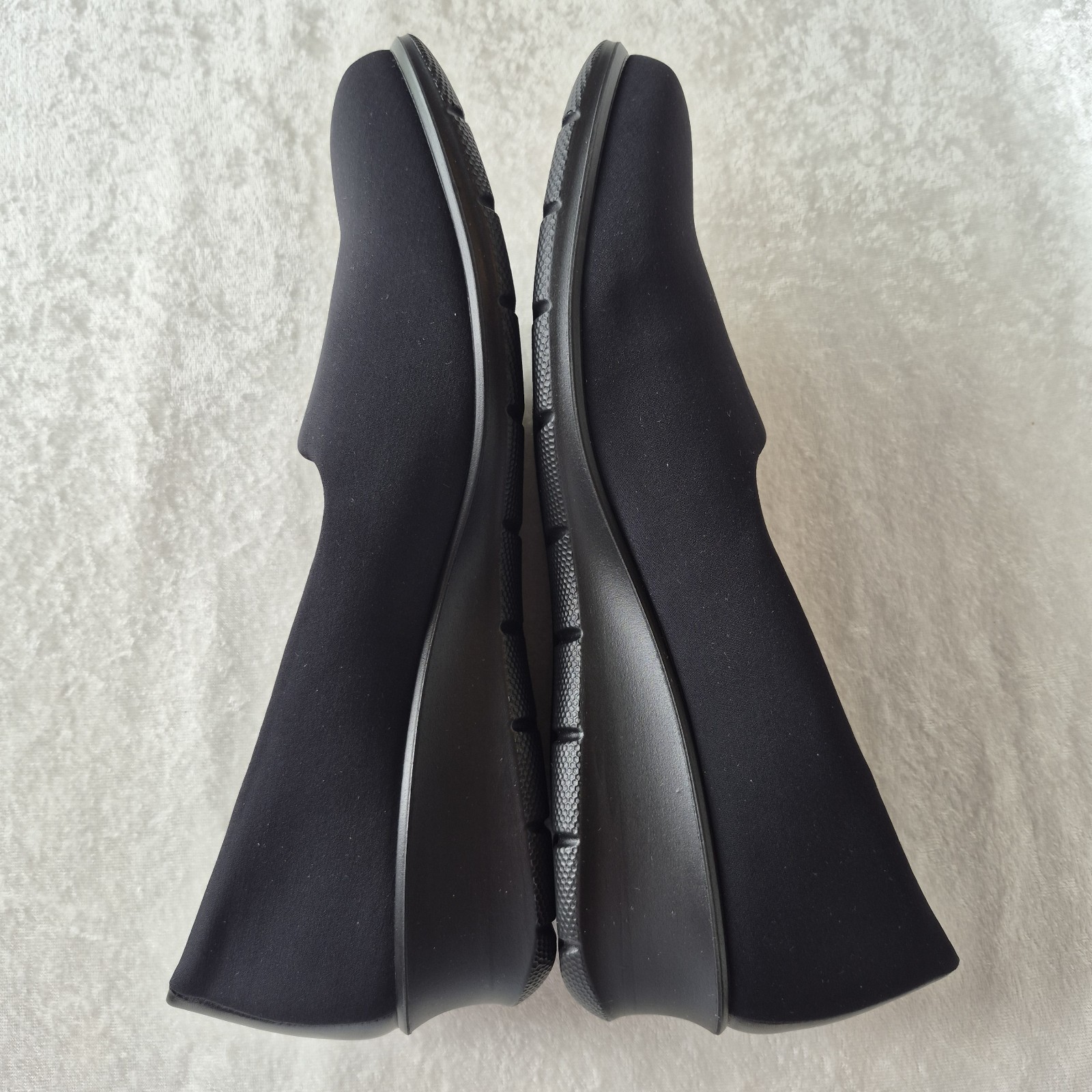 ECCO Women’s Black Slip-On Wedge Comfort Shoes Round Toe EU 41 US 10–10.5