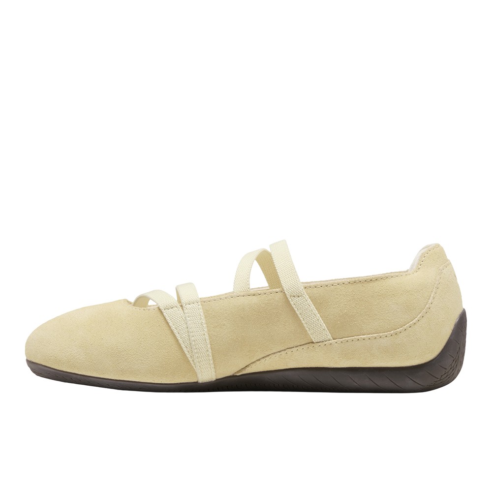 PUMA Speedcat Ballet Suede Womens Yellow Sneakers Casual Shoes 40128715