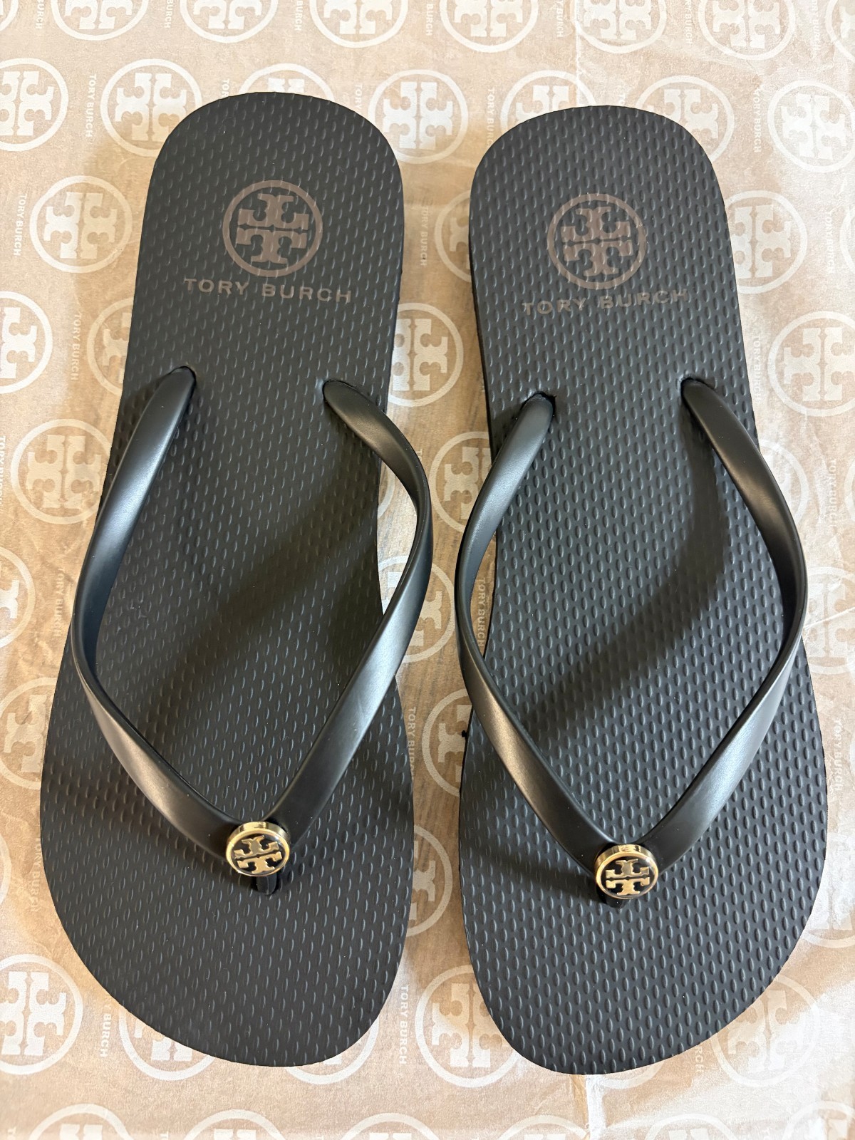TORY BURCH Flip Flops 6 7 8 9 10 Women Sandals US Size Black Tan White