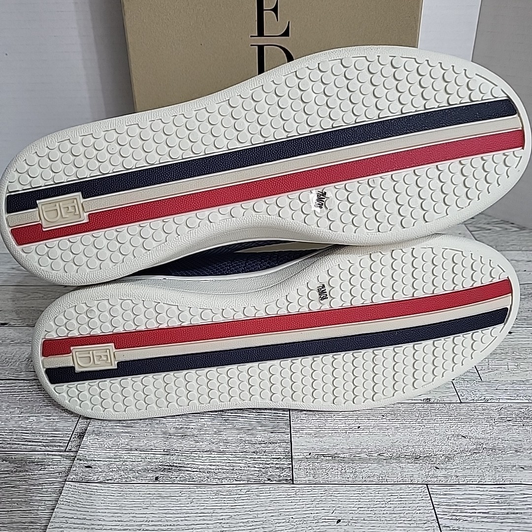 ED Ellen DeGeneres Women’s 7.5 M Chalibre Slip On Sneakers Mesh Navy Blue NEW