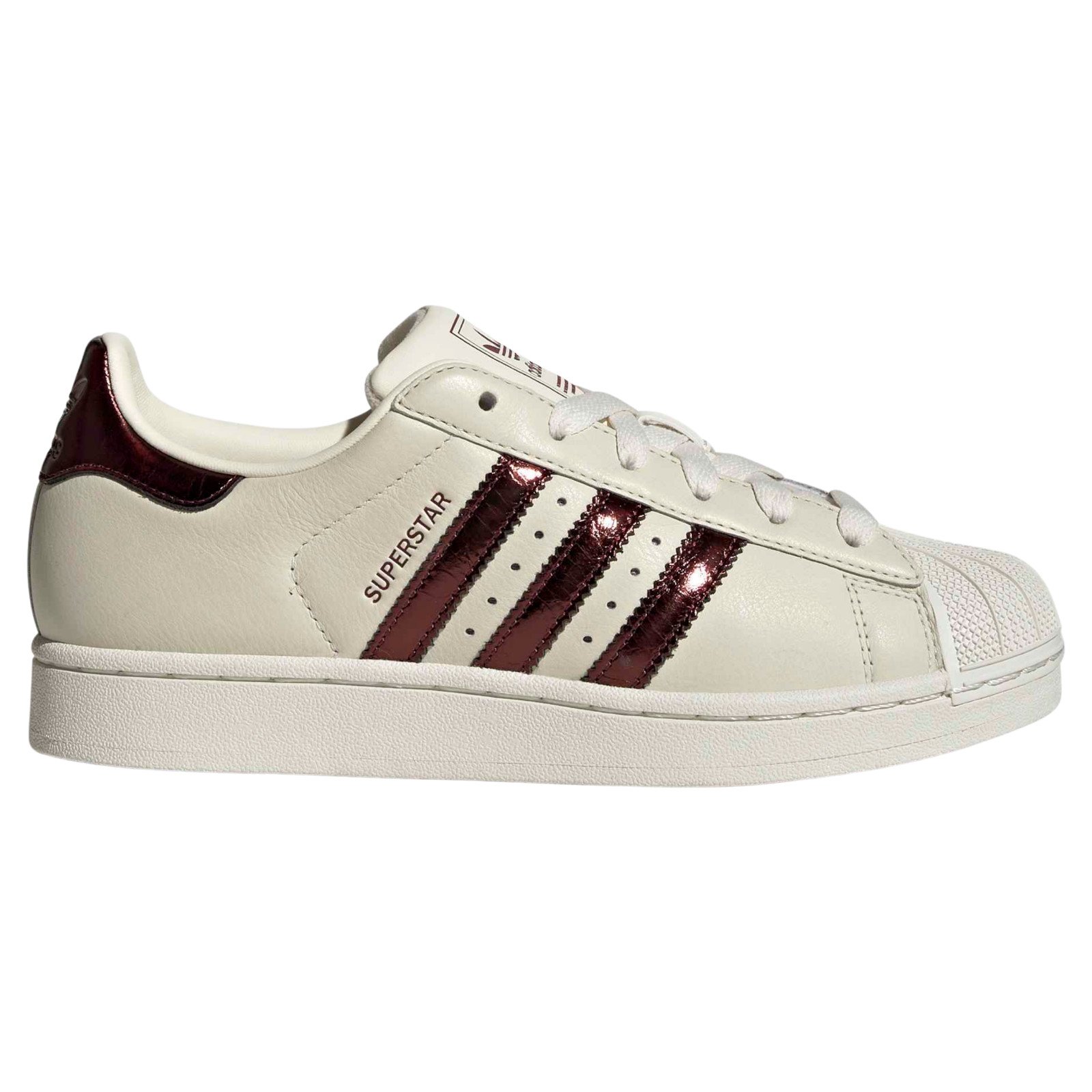 Adidas Women’s Superstar II KJ4692 Off White/ Maroon Metallic