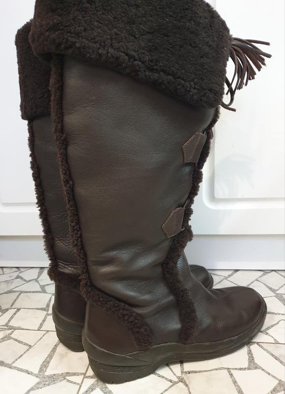 Women Bally Boots Brown Leather 38.5 #5KP3