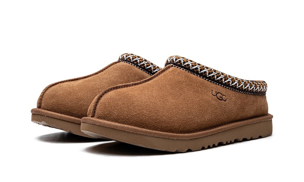 UGG Tasman II Chestnut Big Kids Size1,3,4,5,6 Suede &Sheepskin Slippers 1019066K