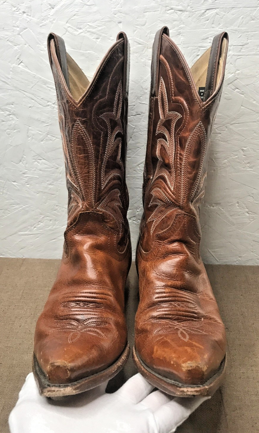 *Read Justin Saddle Torino Women’s 8B Snip Toe Cowboy Boots Brown Leather L4300