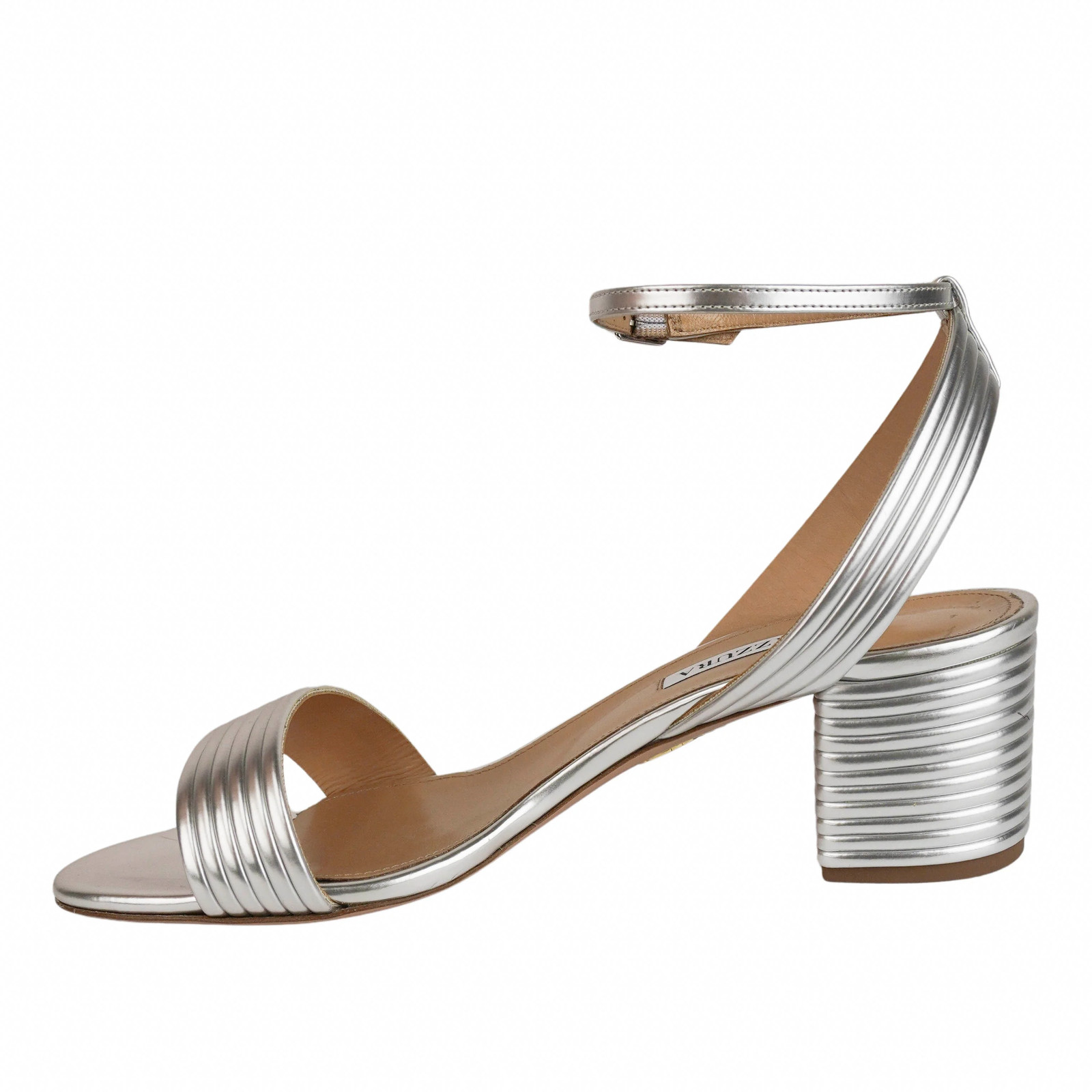 Aquazzura Sundance Sandals in Silver