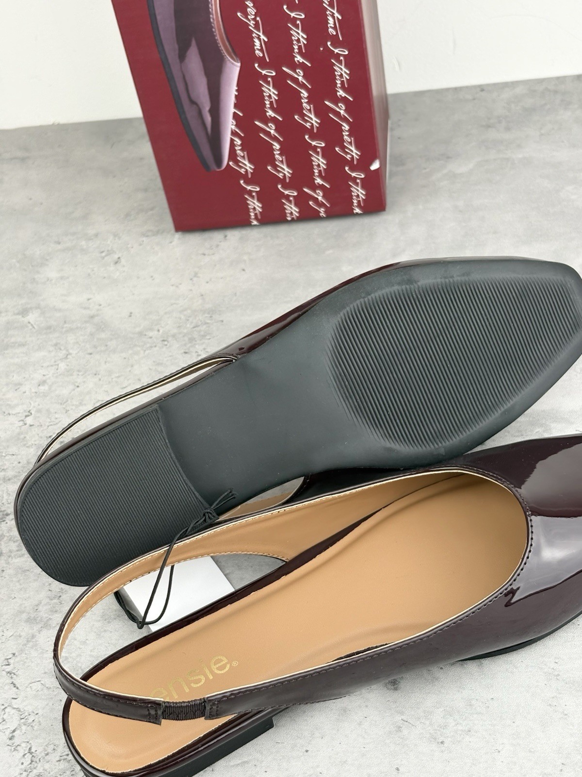 Kensie Felice Women’s Shoes Red Slingback Flats Size 7 New In Box