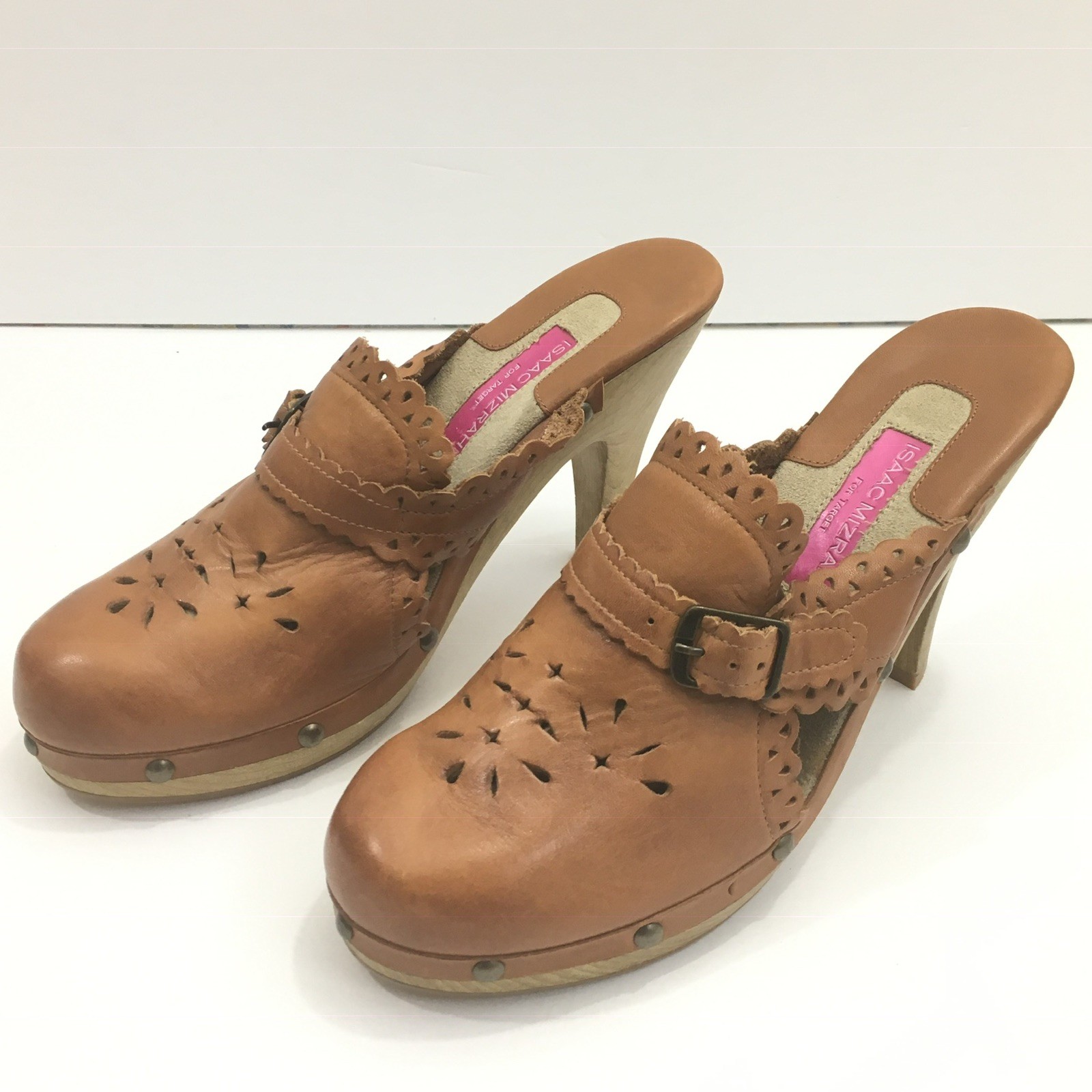 Isaac Mizrahi for Target Blondie Women’s Size 8 Tan Mules Heels