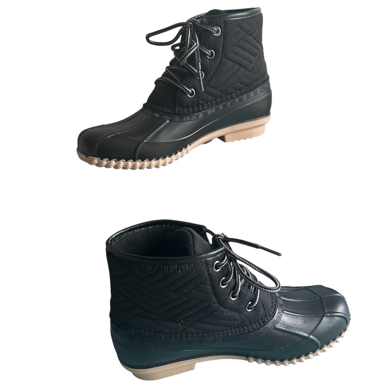 Magellan Outdoors Quilted Duck Boot Waterproof Rubber All Weather Size 6