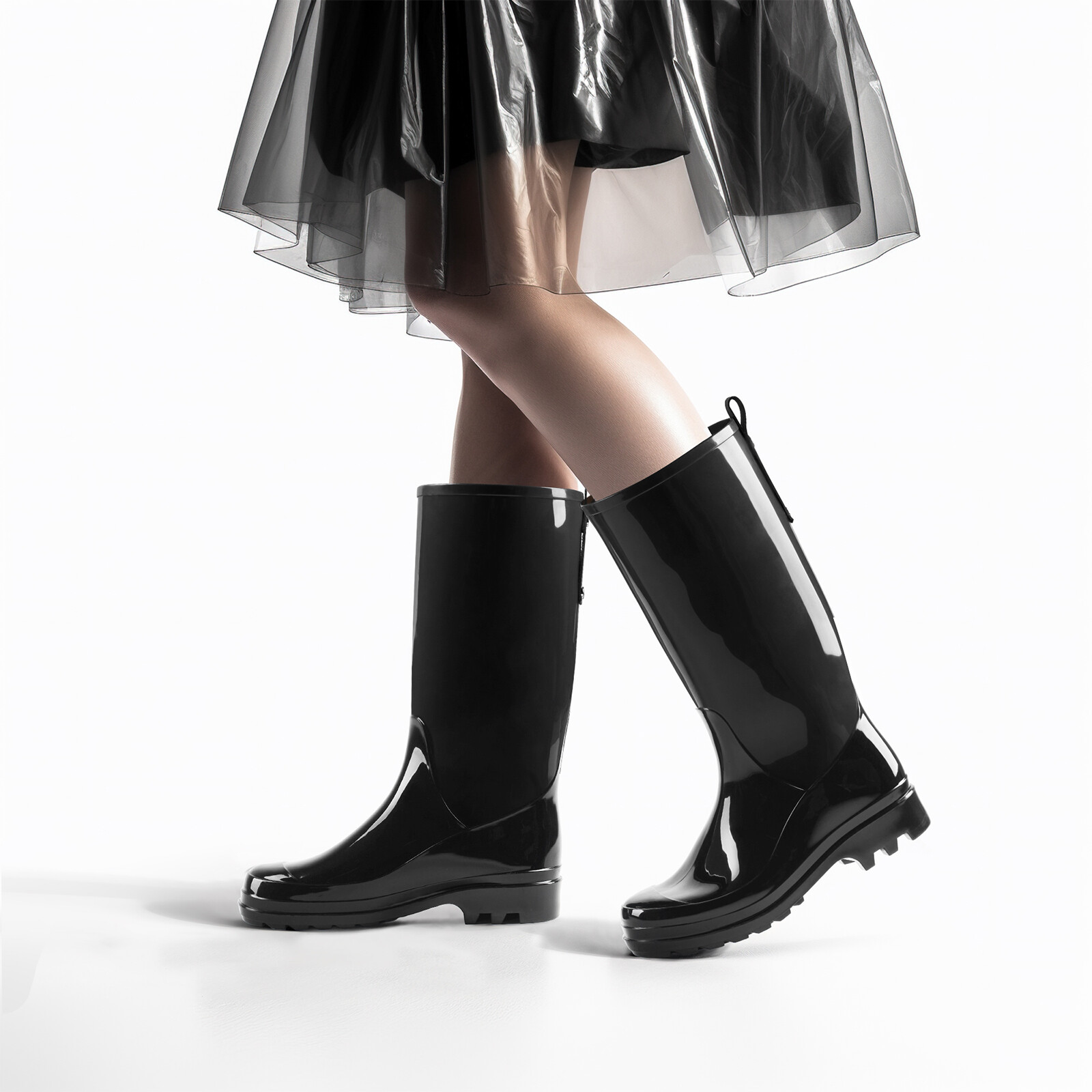 HISEA Women’s Knee High Rain Boots Waterproof Wellies Non-Slip Garden Work Boots