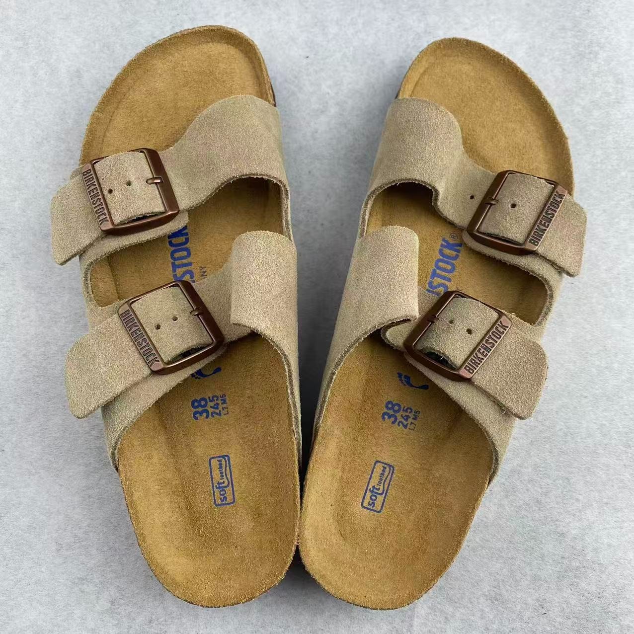 NEW Birkenstock Arizona Suede Leather Soft Footbed Unisex Sandals All Colors