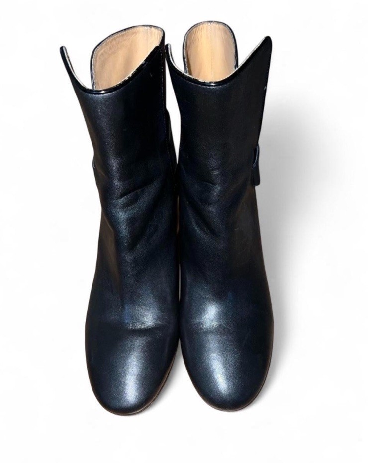 Tory Burch Kira Black Leather Ankle Boots