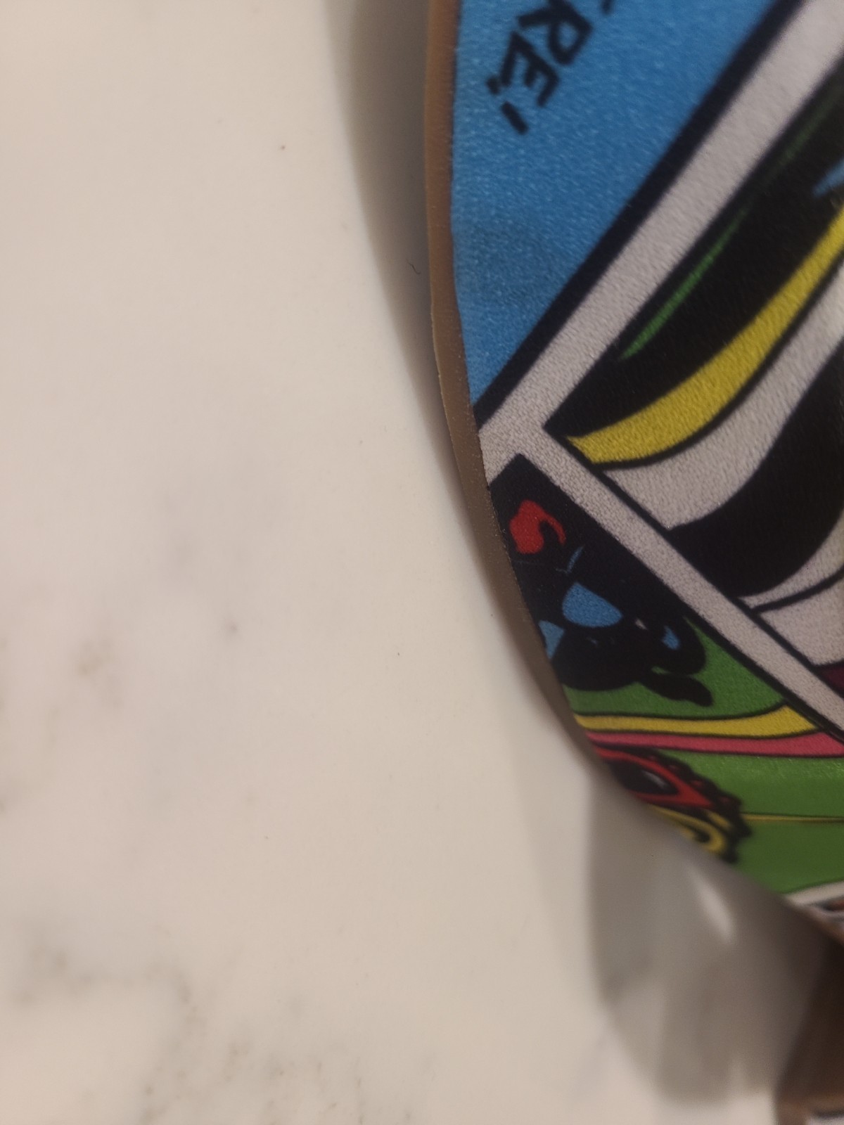 Lemon Drop By Privileged Platform Wedge Sandals 8.5 Pop Art Comic Print