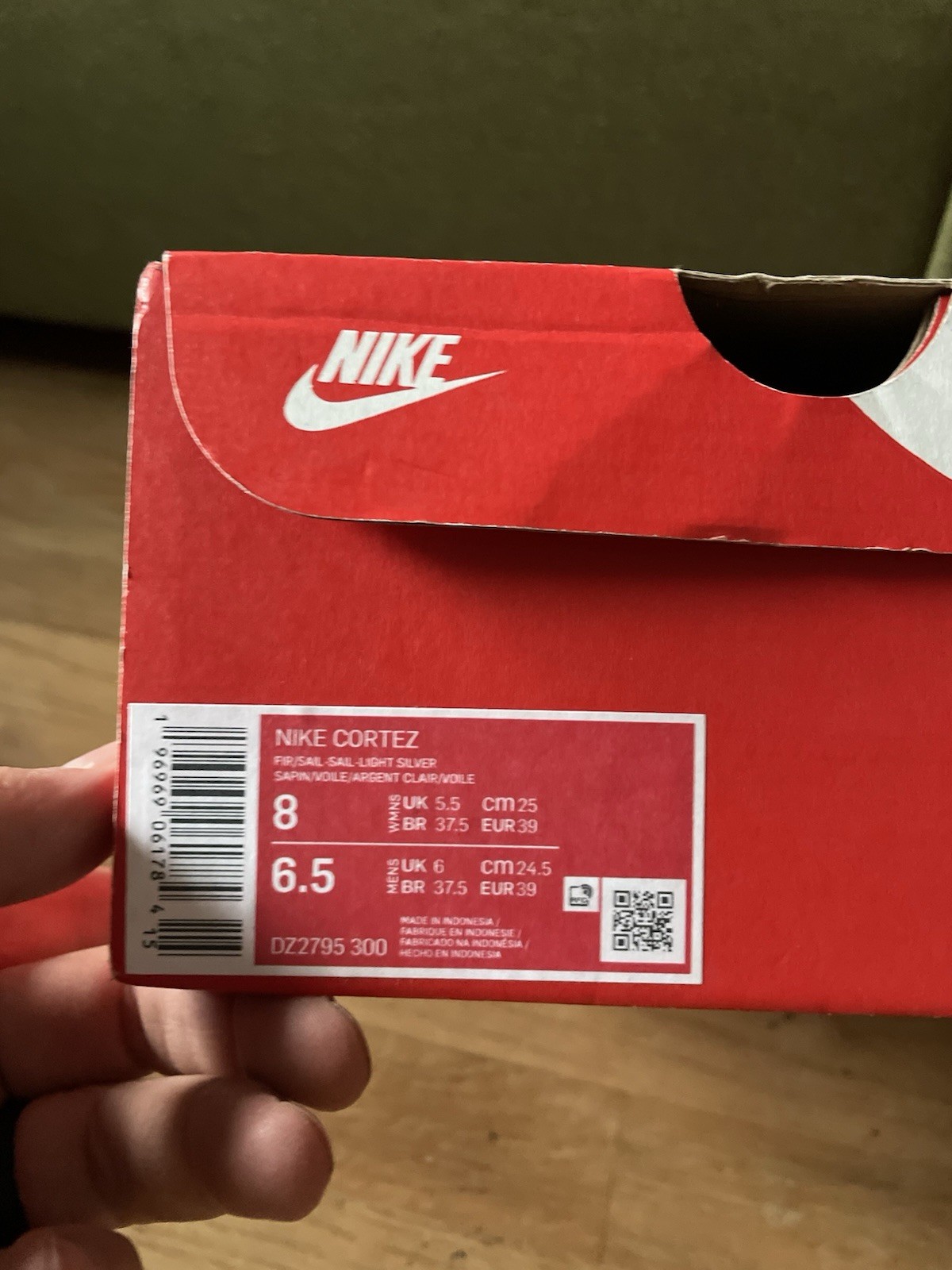 Size 8 Women’s – Nike Cortez Txt Fir Green Hunter textile limited drop
