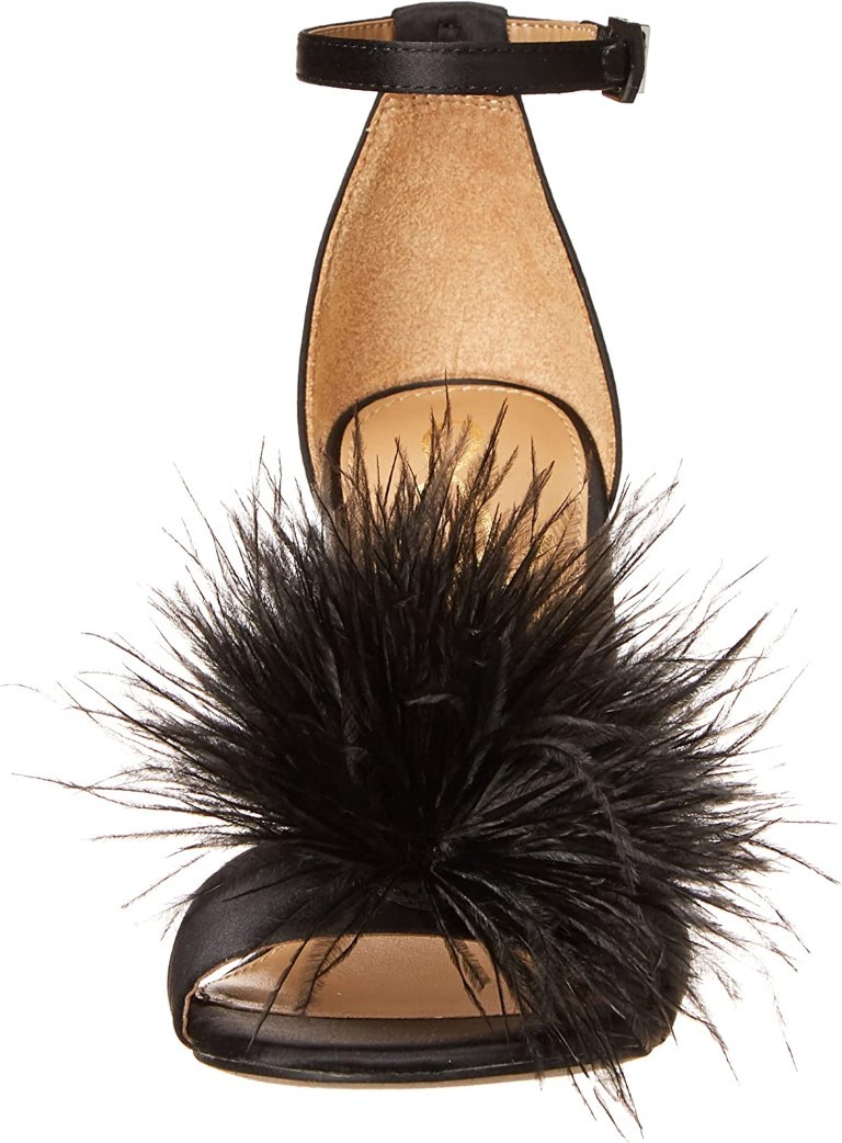 Sam Edelman Yaro Feather Women’s Black Heels NW/OB 4M