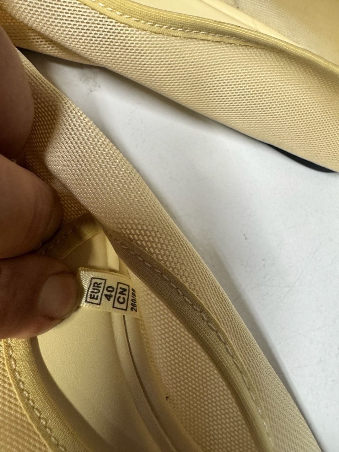 Zara Mesh Knit Ballet Flats in Beige
