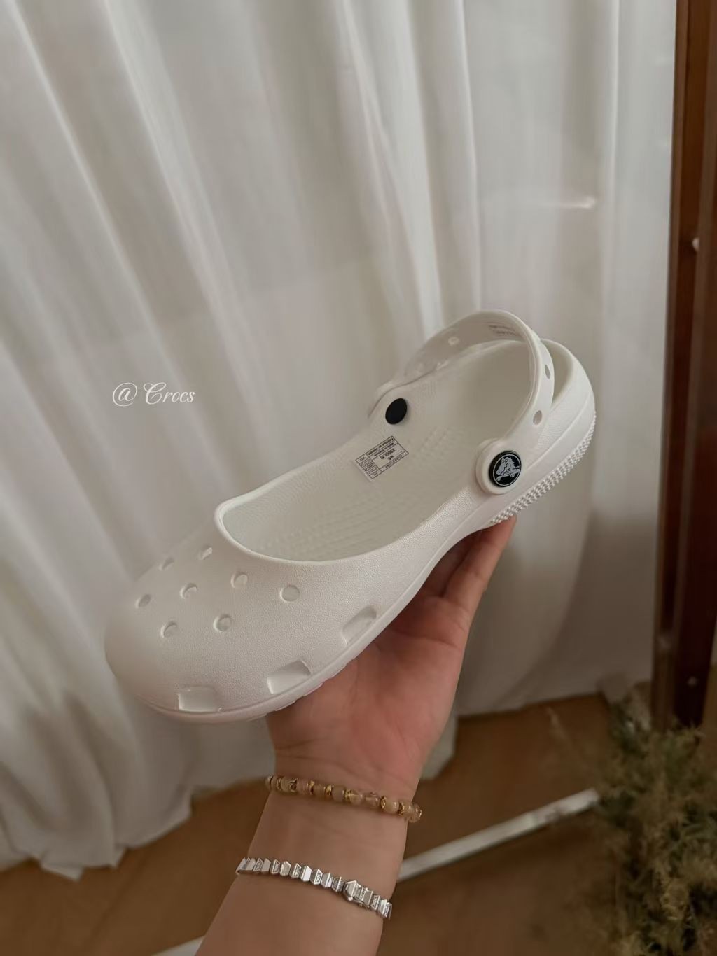 NEW Womens Crocs Classic Leopard Print Ballet Flat Clog