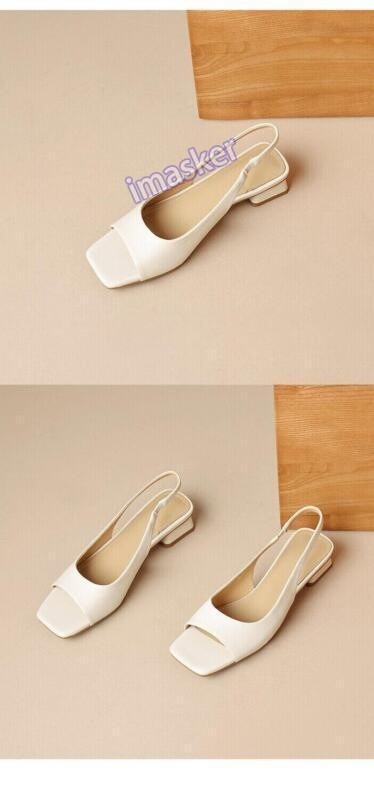 Women’s Open Toe Slingback Sandals Low Heel Summer Casual Dress Party Prom Shoes