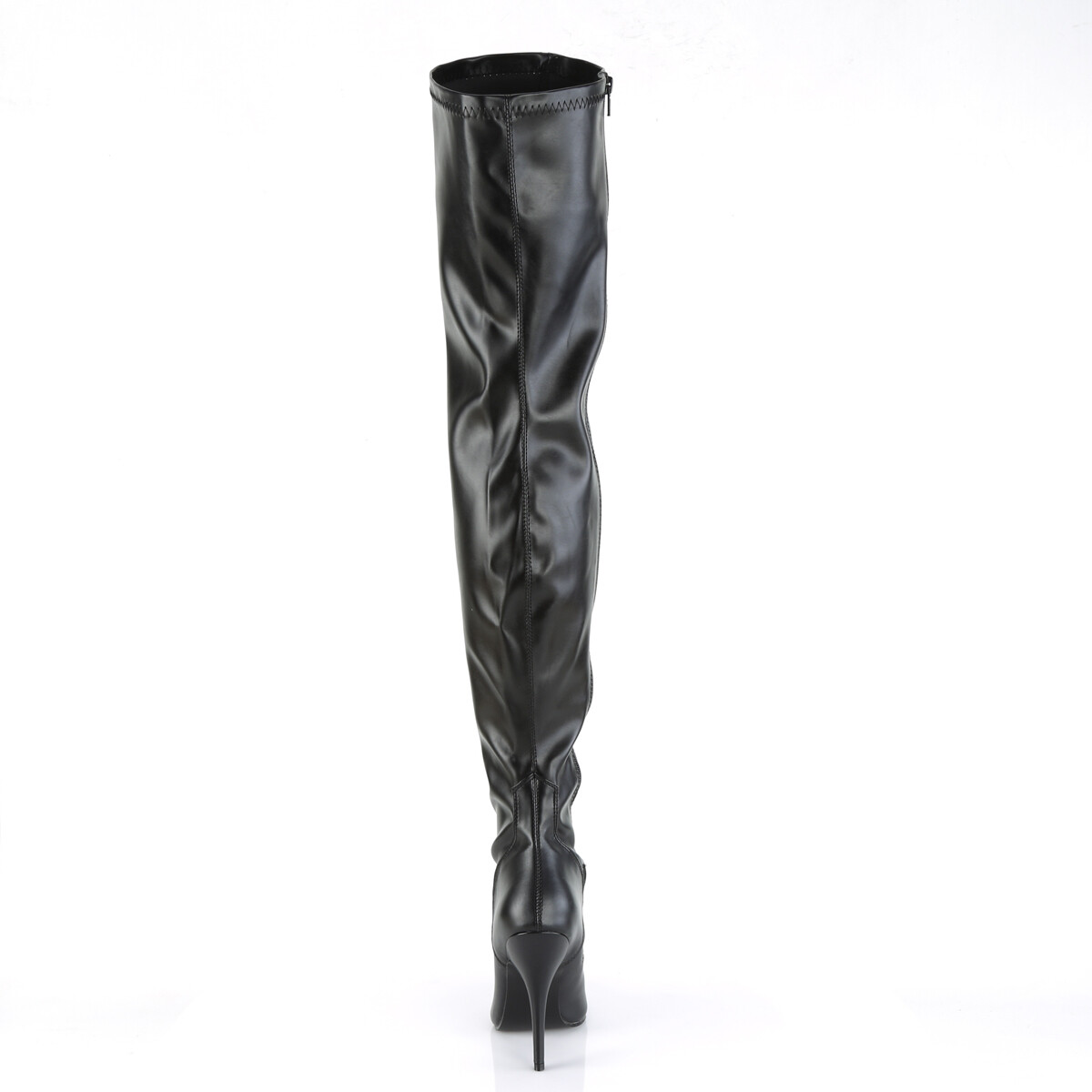 PLEASER Sexy Stripper Black Matte 5″ Heel Thigh High Women’s Boots SED3000/B/PU