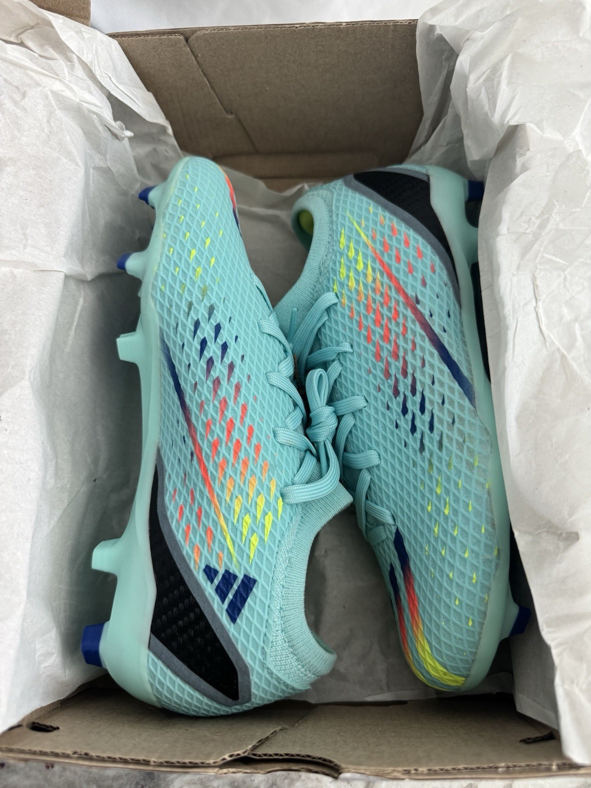 adidas X Speedportal.3 FG Soccer Cleats Aqua US Size 4.5 Men’s / 5.5 Women’s