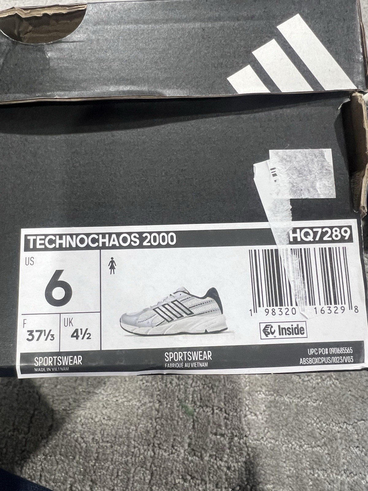 Adidas Technochaos 2000 women’s lifestyle sneakers Size 6