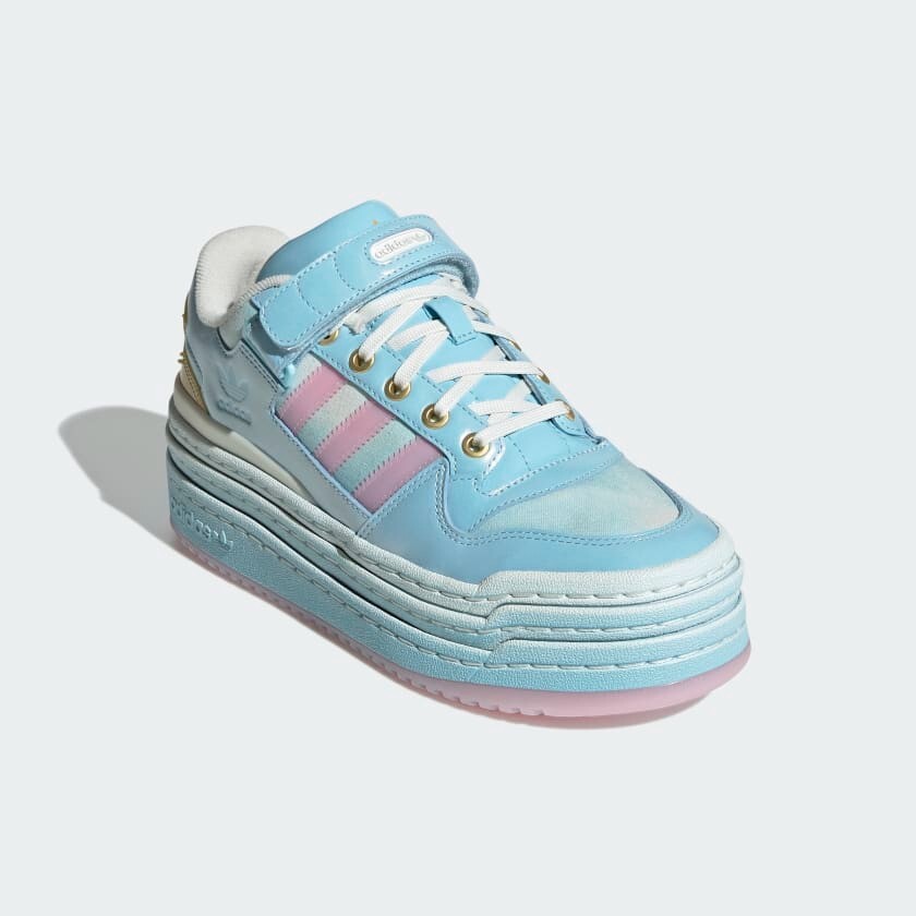 Adidas Triple Platform Disney Shoes Women’s Blue Pink GZ7005 Size 5.5 US✅