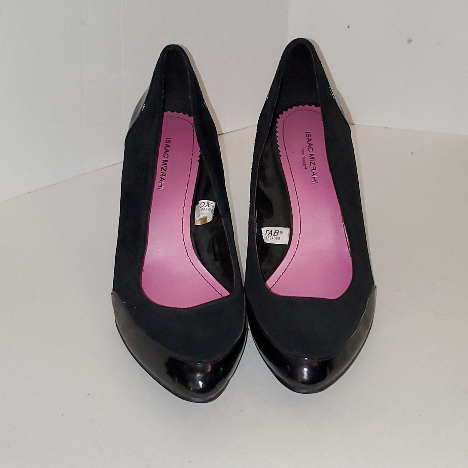 Isaac Mizrahi For Target Women’s Pumps Black Suede and Faux Patent Leather 9.5