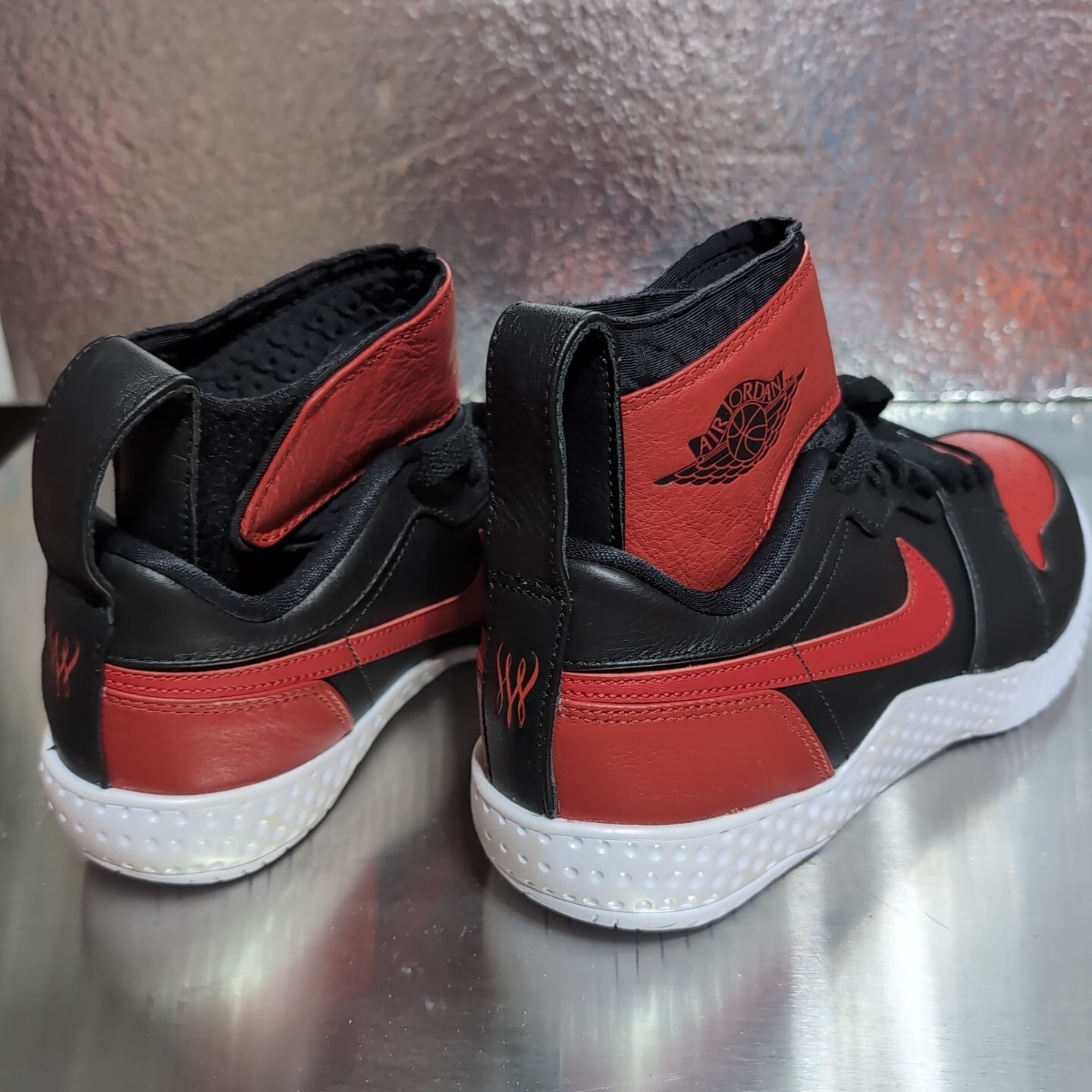 Women 8.5, Men 7 Nike Serena Williams Flare AJ1 Jordan 1 Banned Rare Tennis Bred