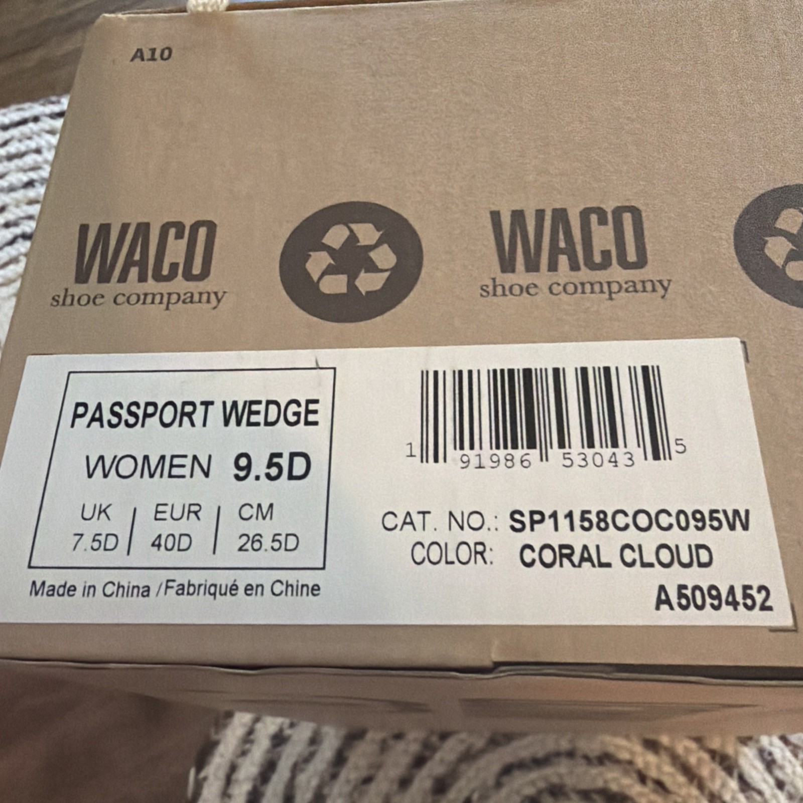 Waco Spenco Women’s passport wedge In Size 9.5D Wide