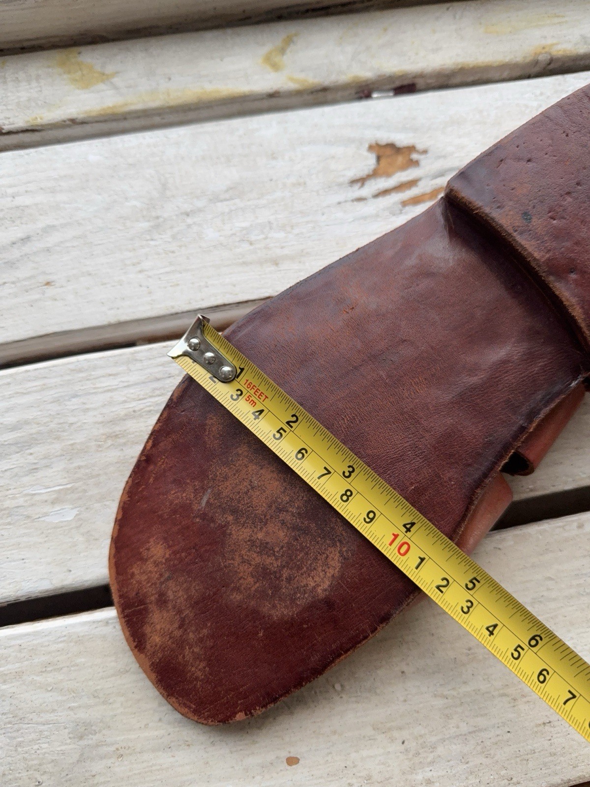 90s Sie Wie Bie Bali Handmade Leather Sandals Brown Vintage EU44 US10 UK9,5 Sz