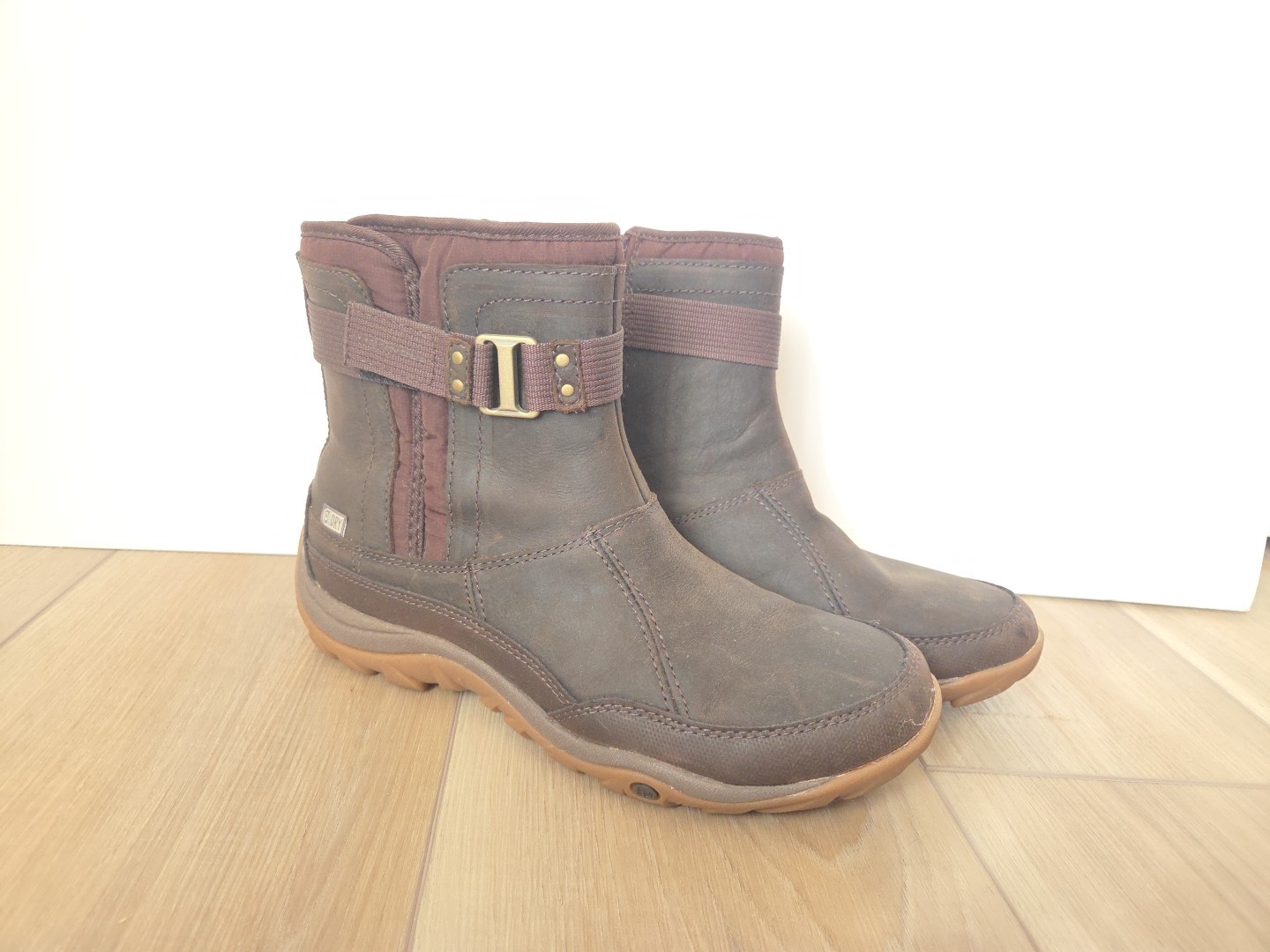 Merrell Murren Strap Warm Waterproof Winter Ankle Boots Pewter Women’s Size 8