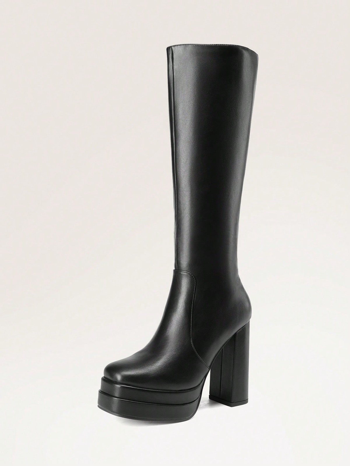 Women Gogo Boots Knee High Boots Platform Chunky Block Heels Fall Winter Boots