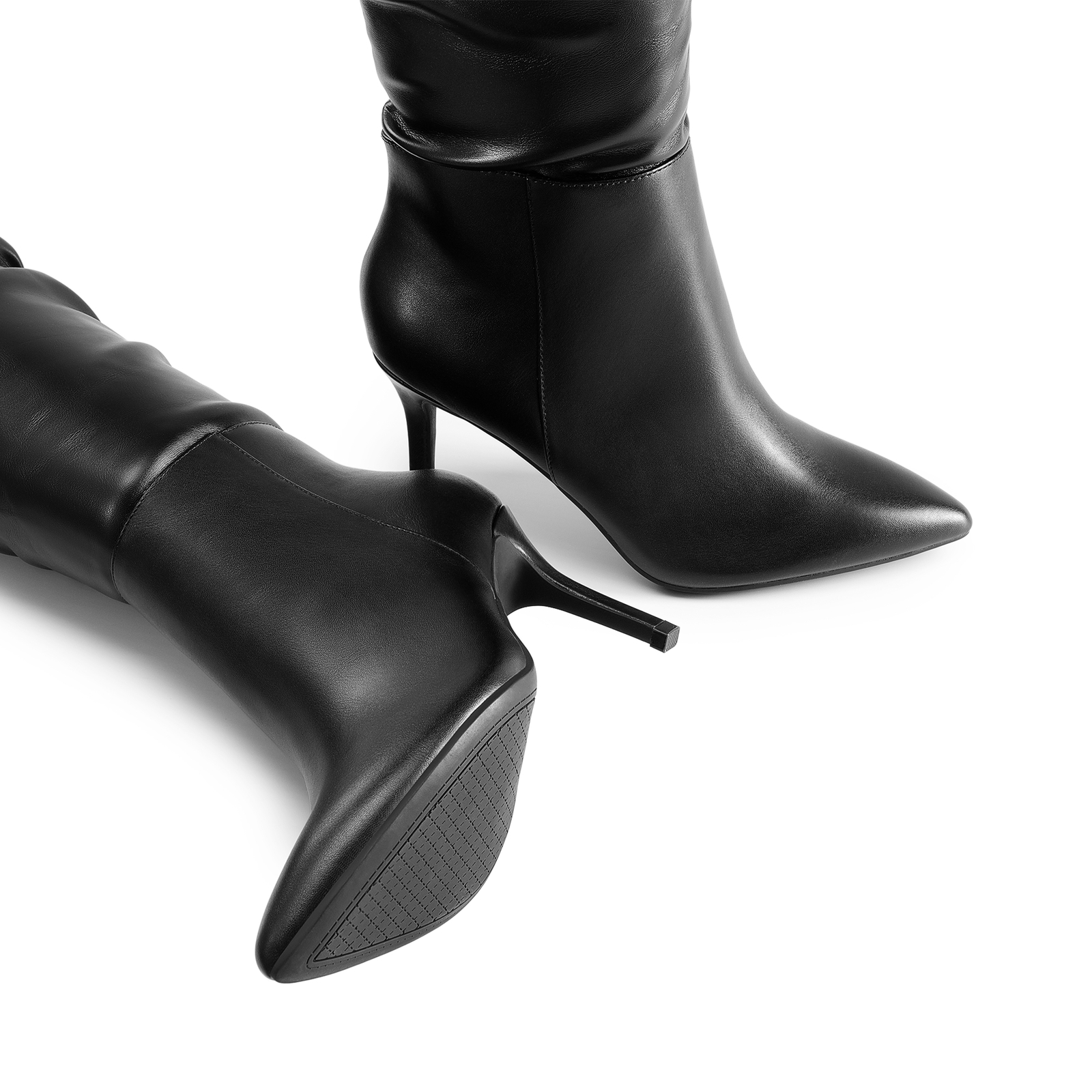 Women High Heels Over The Knee Boots Thigh High Pointed Toe Stiletto Party Boots