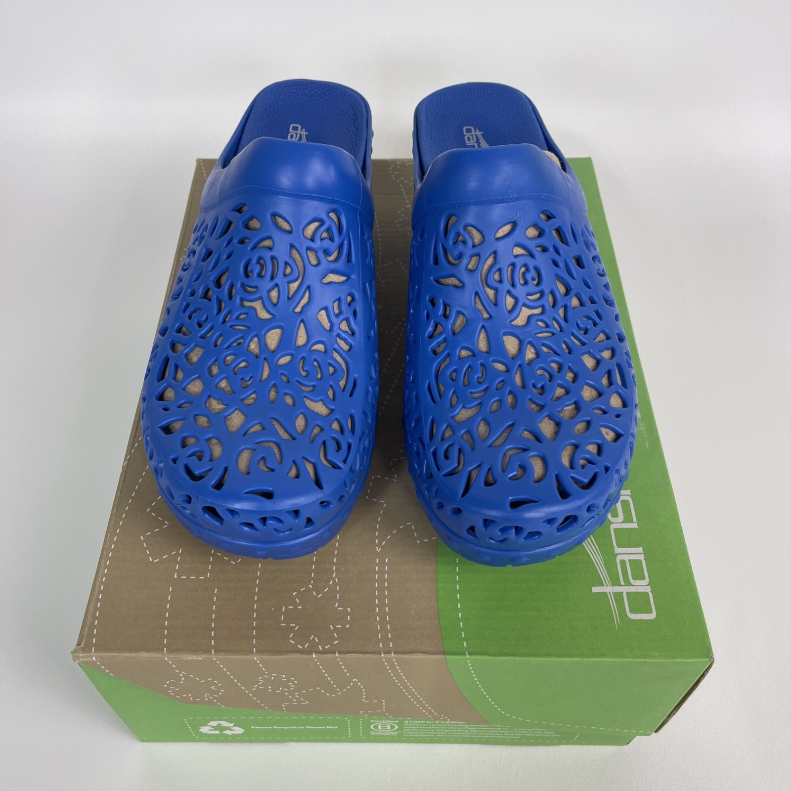 Dansko Pippa Molded Clog Shoe Open Back Thermoplastic Blue EU 39 (US 8.5-9)