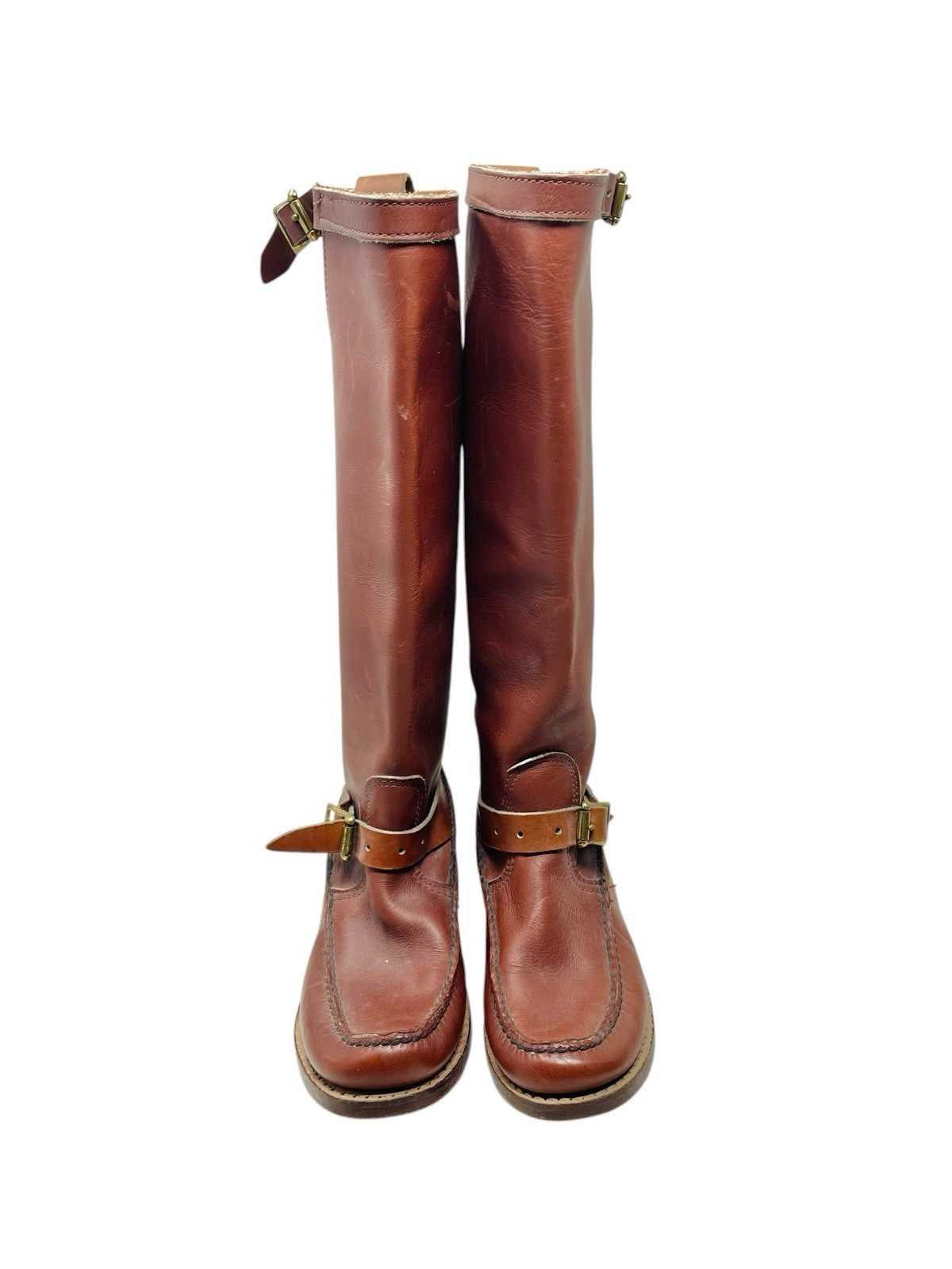 VTG Gokeys Botte Sauvage Tall Leather Boots Outdoor Hunting Riding Size 350