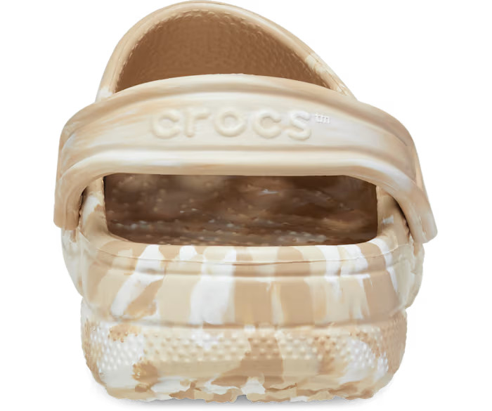Crocs Baya Marbled Clog, Chai/Multi 206935-2ZM, Slip-On, Unisex W8/M6 NWT