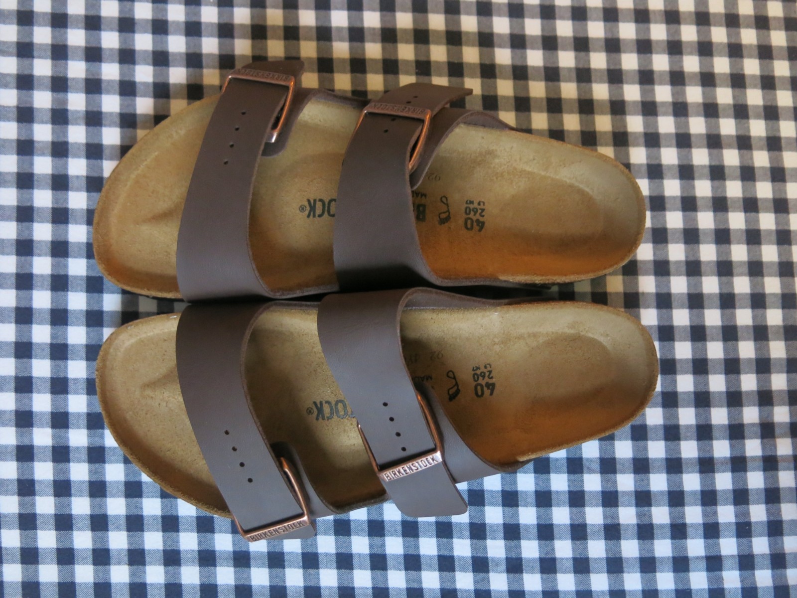 Birkenstock Arizona Birko-Flor® sandals dark brown EU 40 US 9-9.5 regular/wide