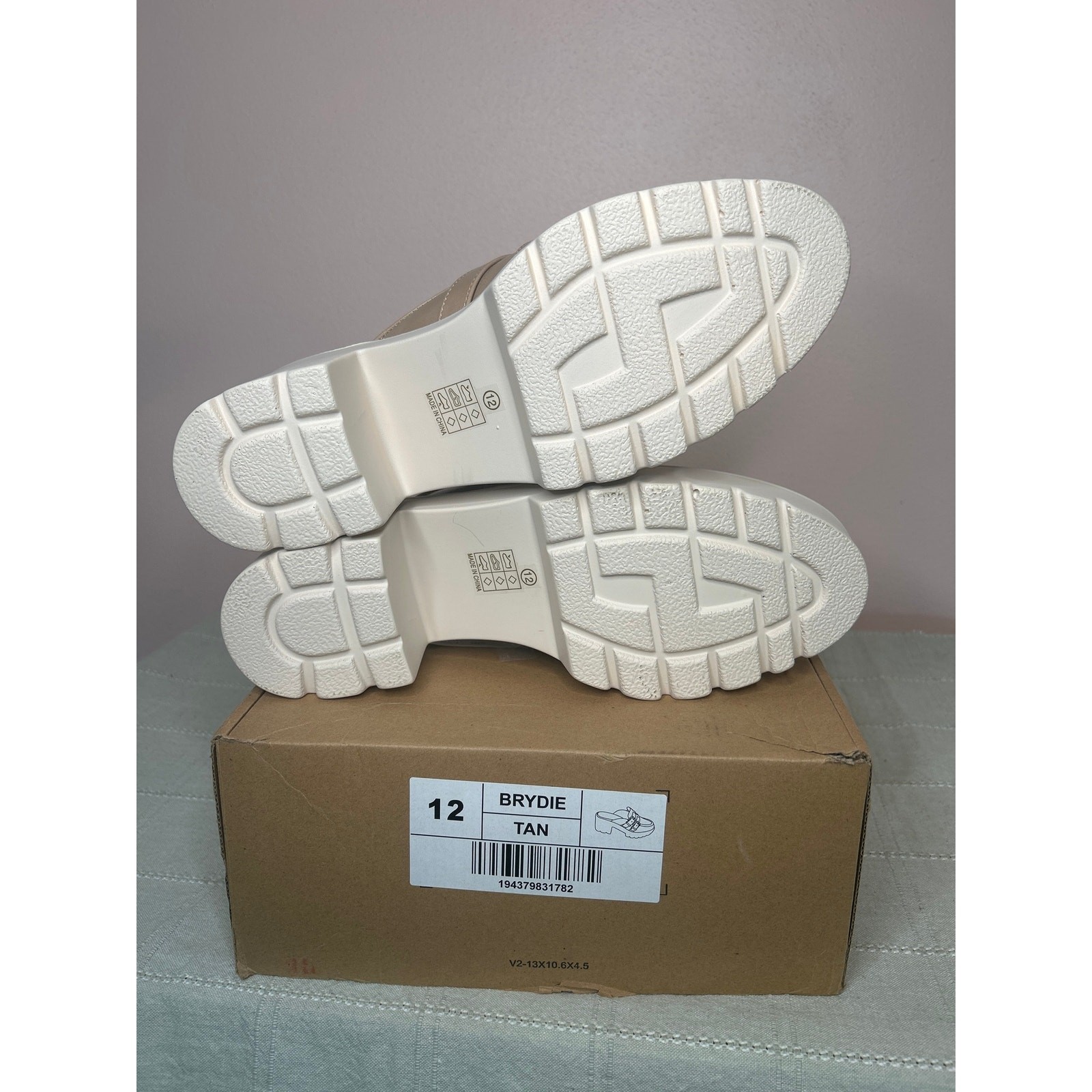 Journee Collection Brydie Women’s Tan Platform Mule Pump Tru Comfort Foam Sz 12