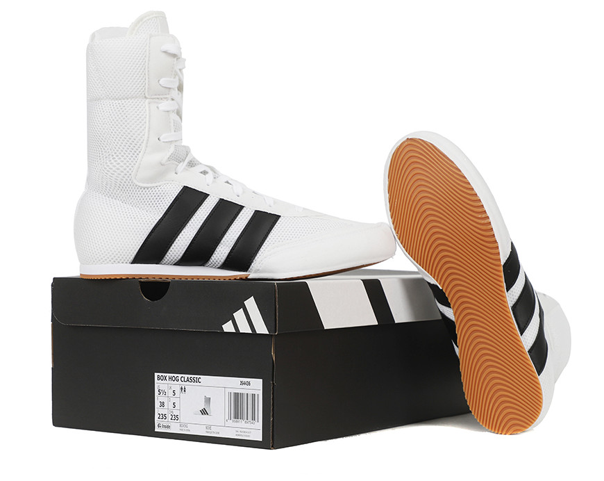 adidas Box Hog Classic Boots Unisex Casual Sports Training Shoes White JS4436