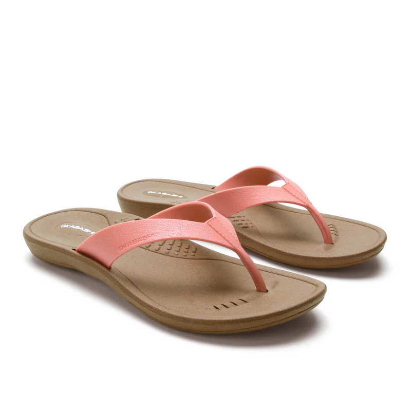 NEW Okabashi Breeze Women’s Flip Flops Toffee Black Comfort Arch Support Sandals
