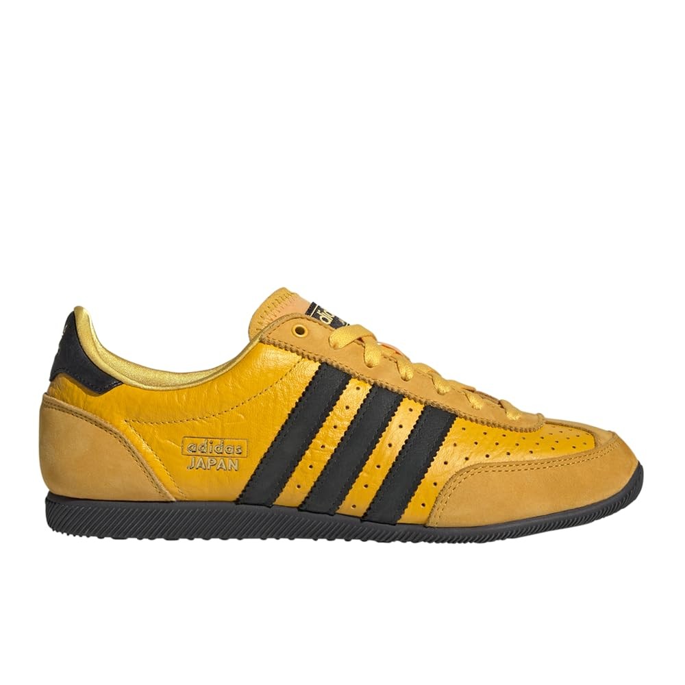 Adidas Originals Japan Womens Casual Lace-Up Sneaker – Core Black/Yellow