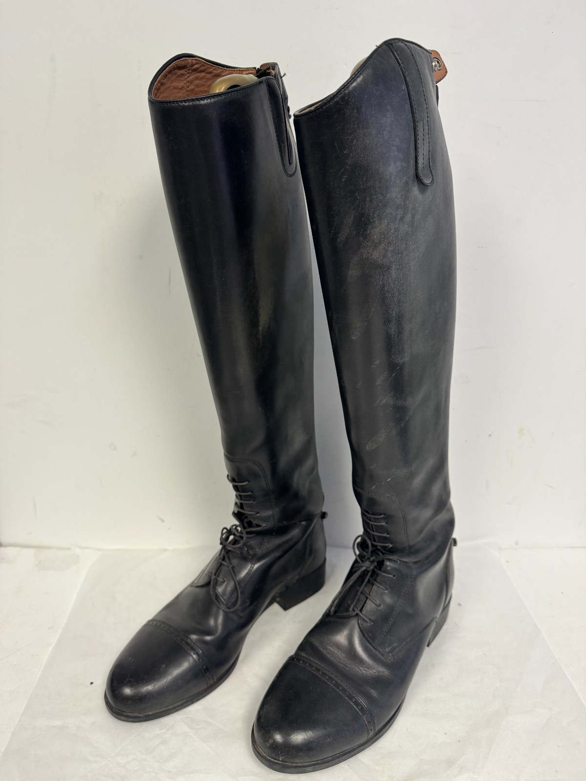 ARIAT CHALLENGE FIELD RIDING BOOTS 55201 W 9.5 Tall EQUESTRIAN BLACK FULL ZIP