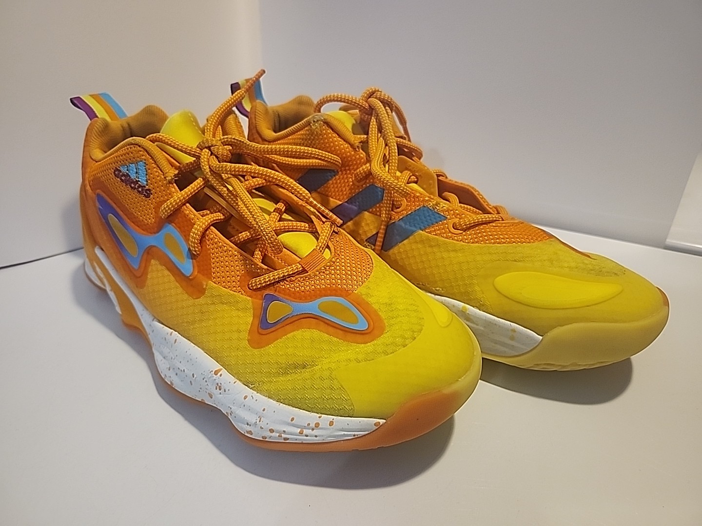 Adidas Exhibit A Womens Candace Parker Tennessee Orange/Yellow Sneakers Sz 8.5