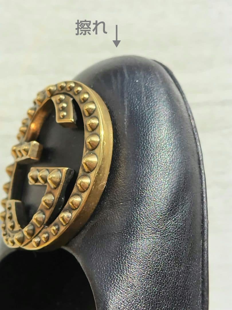 GUCCI Shoes Pumps Heel Interlocking G EU 36.5 US 6.5 Authentic