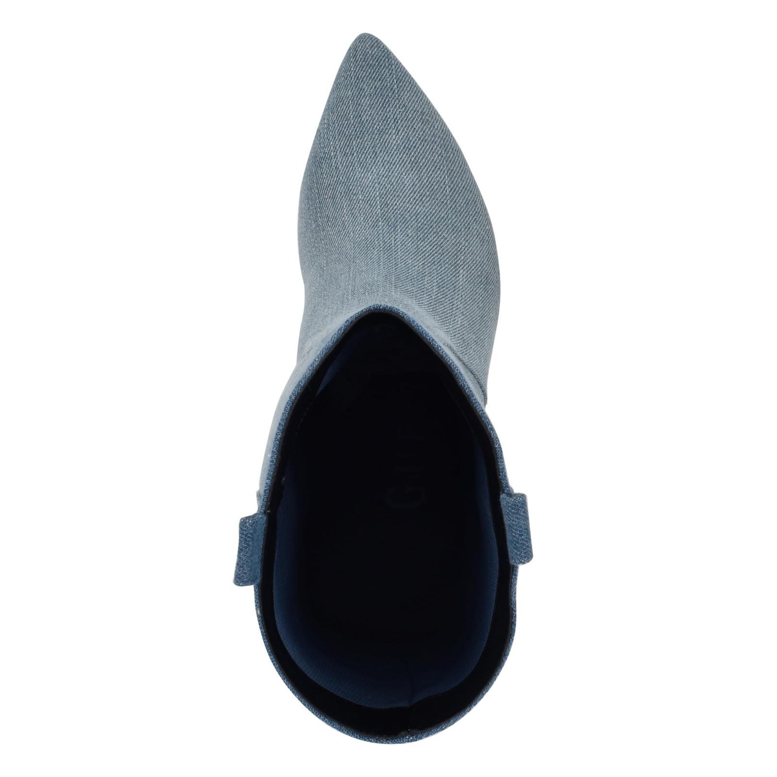 Guess Women’s WURLIE Mid Calf Boot, Medium Blue Denim 420, 7.5 *