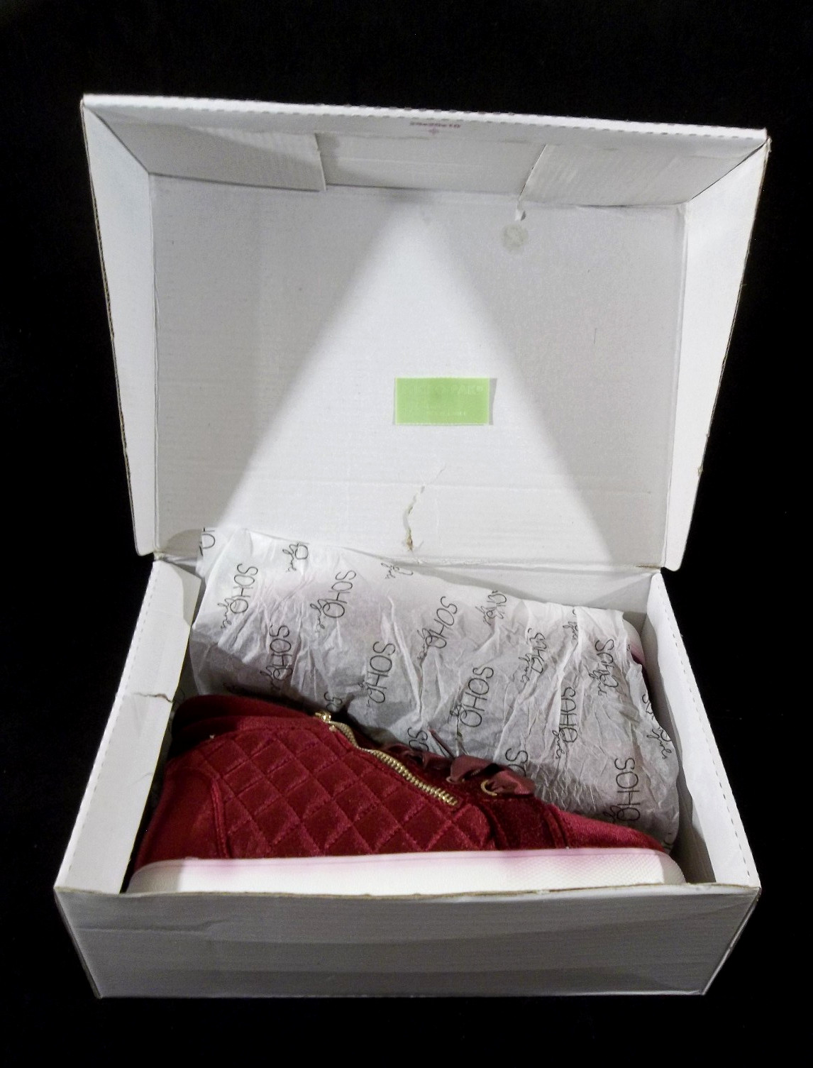 Soho Girls Bedford-1 Wine Velvet High Top Shoes – Women’s US Size 7