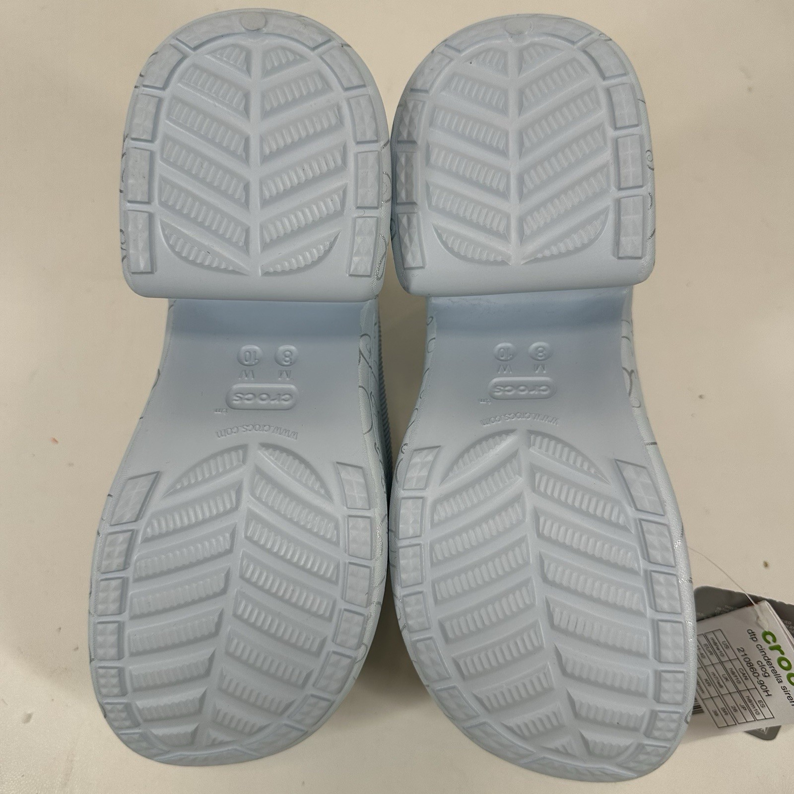 Disney Parks Cinderella Siren Platform Clogs for Adults by Crocs NWT (M8/W10)