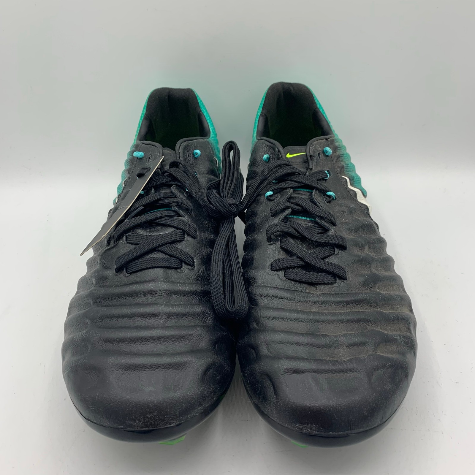 Nike Tiempo Legacy III FG Soccer Cleats Womens Size 10/Mens 8.5 Black Aqua