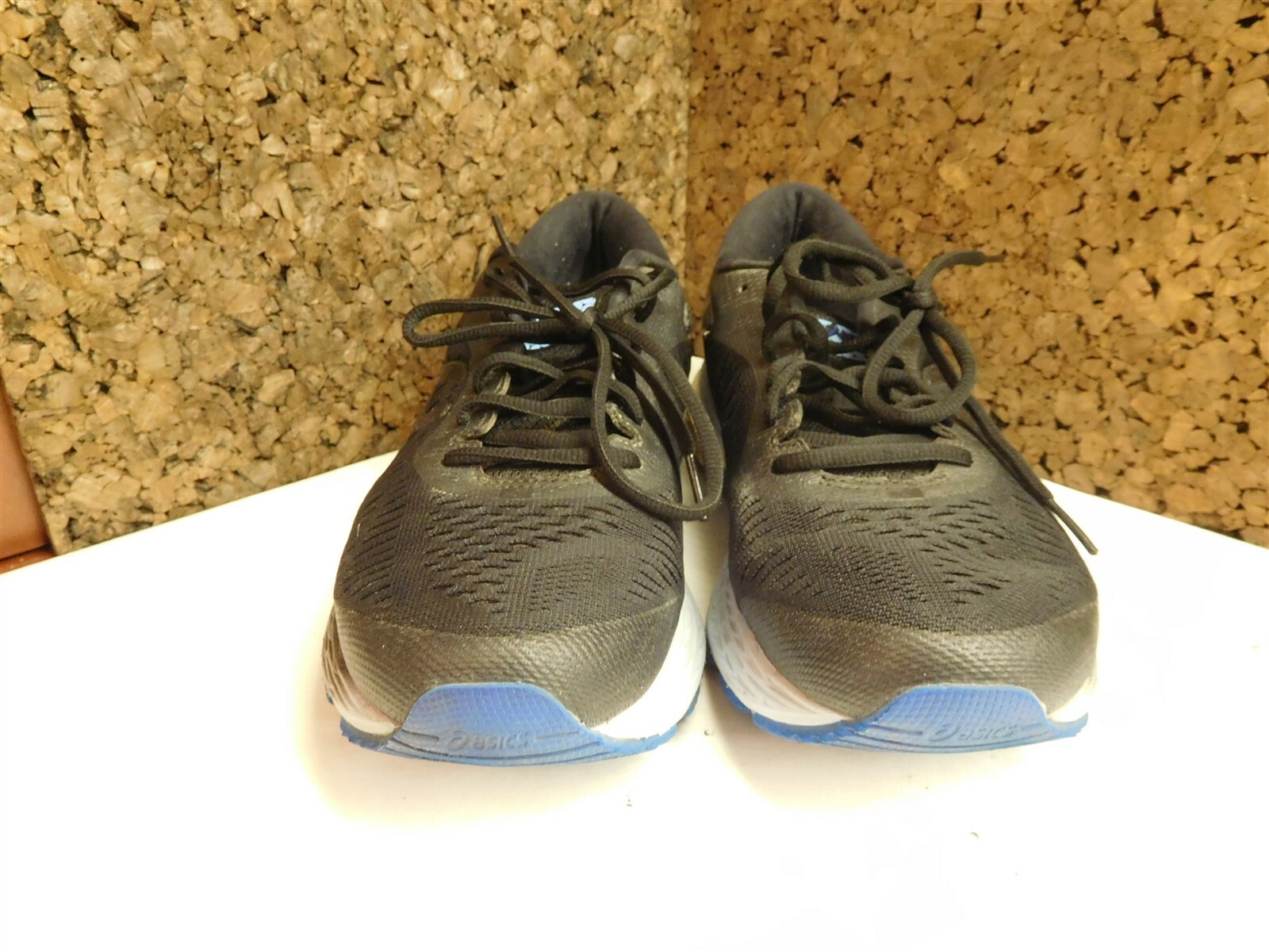 ASICS Womens Gel Kayano 25 1012A026 Black/Asics Blue Running Shoes Size 8.5