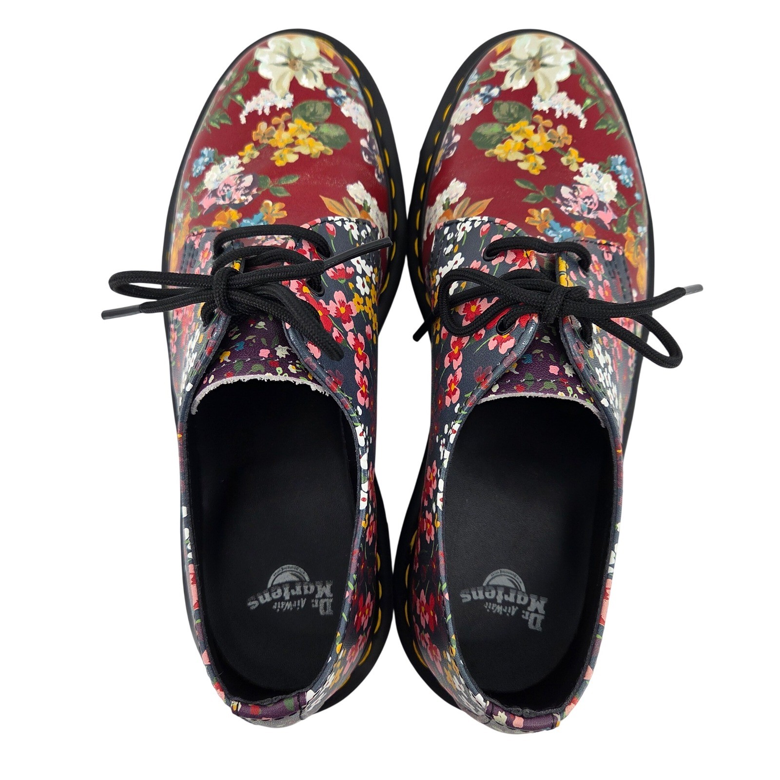 Dr. Martens 1461 Floral Clash Oxford Shoes Multicolor Wanderlust Leather Boho 8