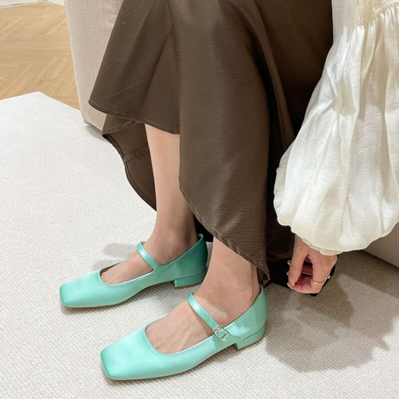 Women Flat Shoes Round Toe Shallow Soft Ballerina Shoes Casual Ballet Loafers